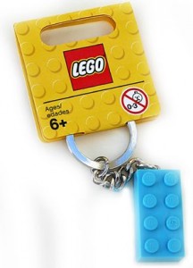 LEGO Key Chains Бірюзовий кубик