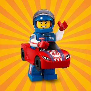 Конструктор LEGO Minifigures Хлопець із гоночним автомобілем
