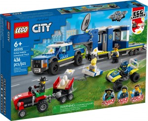 Конструктор LEGO® CITY Поліцейська вантажівка з мобільним центром керування