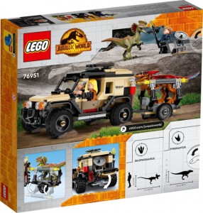 Конструктор LEGO Jurassic World™ Перевезення пірораптора та дилофозавра