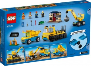Конструктор LEGO® CITY Будівельна вантажівка й кулястий кран-таран