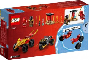 Конструктор LEGO® NINJAGO® Автомобільна й байкова битва Кая і Раса