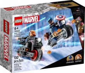 Конструктор LEGO® MARVEL™ SUPER HEROES Мотоцикли Чорної Вдови й Капітана Америка