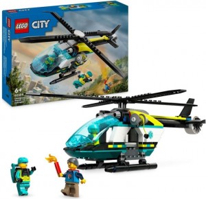 Конструктор LEGO® CITY Гелікоптер аварійно-рятувальної служби