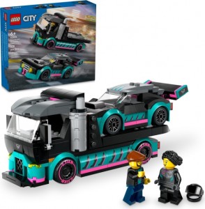 Конструктор LEGO® CITY Автомобіль для перегонів й вантажівка-автовоз