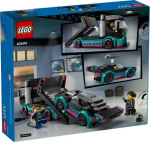 Конструктор LEGO® CITY Автомобіль для перегонів й вантажівка-автовоз