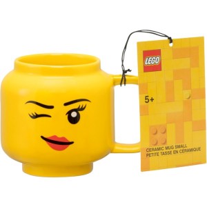 Горнятко LEGO® 225 ml Яскраво-жовтий - Підморгує дівчинка