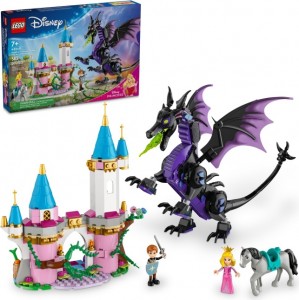 Конструктор LEGO® Disney™ Princess Драконяча форма Малефісенти та замок Аврори