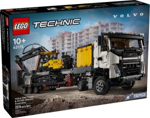 Конструктор LEGO® TECHNIC™ Вантажівка Volvo FMX і Електричний екскаватор EC230