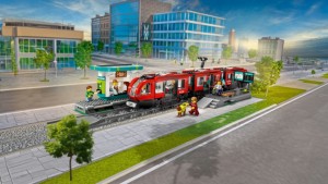 Конструктор LEGO® CITY Трамвай і вокзал у центрі міста