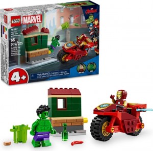 Конструктор LEGO® MARVEL™ SUPER HEROES Залізна Людина на мотоциклі та Галк