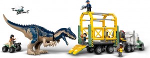 Конструктор LEGO® JURASSIC WORLD™ Місії динозаврів: Вантажівка для перевезення Алозавра