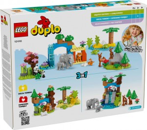 Конструктор LEGO® DUPLO® Сімейства диких тварин 3-в-1