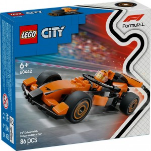 Конструктор LEGO® CITY Пілот F1® з автомобілем для перегонів команди McLaren