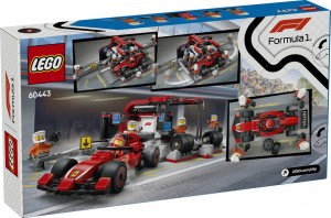 Конструктор LEGO® CITY Піт-стоп і піт-екіпаж F1® з болідом Ferrari