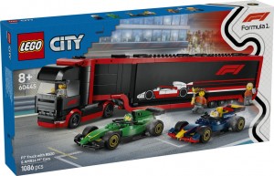 Конструктор LEGO® CITY Вантажівка F1® з автомобілями RB20 та AMR24