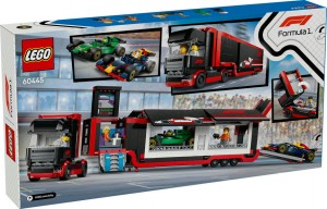 Конструктор LEGO® CITY Вантажівка F1® з автомобілями RB20 та AMR24