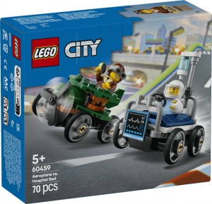 Конструктор LEGO® CITY Great Vehicles «Літак проти лікарняного ліжка