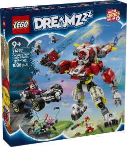 Конструктор LEGO® DREAMZzz Робот-тигр Купера та Хот-род авто Зеро