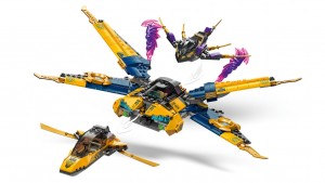 Конструктор LEGO® NINJAGO® Суперштормовий реактивний літак Раса та Аріна