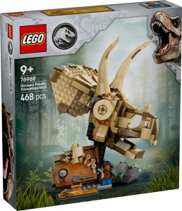 Конструктор LEGO® JURASSIC WORLD™ Скамʼянілості динозаврів: череп трицератопса