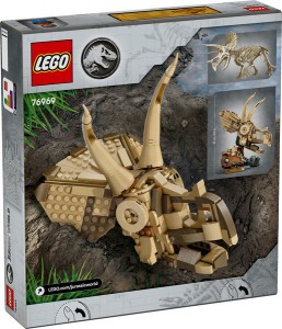 Конструктор LEGO® JURASSIC WORLD™ Скамʼянілості динозаврів: череп трицератопса