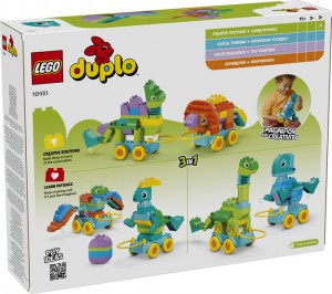 Конструктор LEGO® DUPLO® Динозаври на колесах 3в1