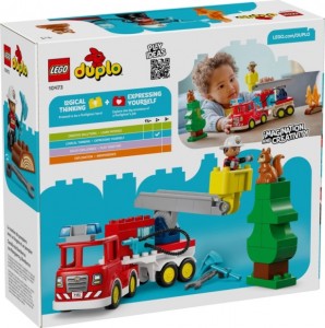 Конструктор LEGO® DUPLO® Пожежна машина зі шлангом і пожежником