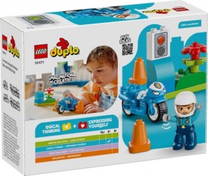 Конструктор LEGO® DUPLO® Синій поліцейський мотоцикл