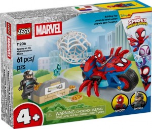 Конструктор LEGO® Super Heroes Marvel™ Павук на мотоциклі проти Носорога