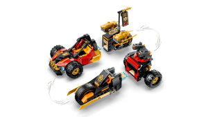 Конструктор LEGO® NINJAGO® Комбіновані транспортні засоби Кая та Коула